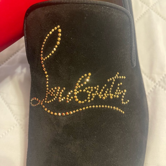 COPY - Christian Louboutin Black Leather Loafers main image 2
